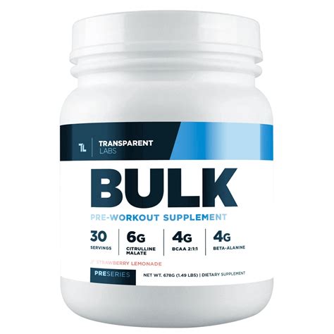 Transparent Labs Bulk Pre Workout Review 2020 Updated