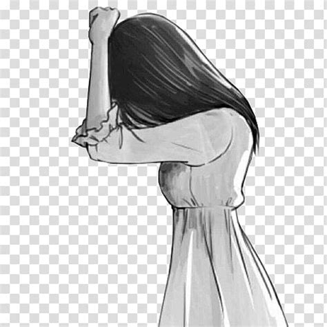 Sad Anime Girl Sketch Picture LaptrinhX News