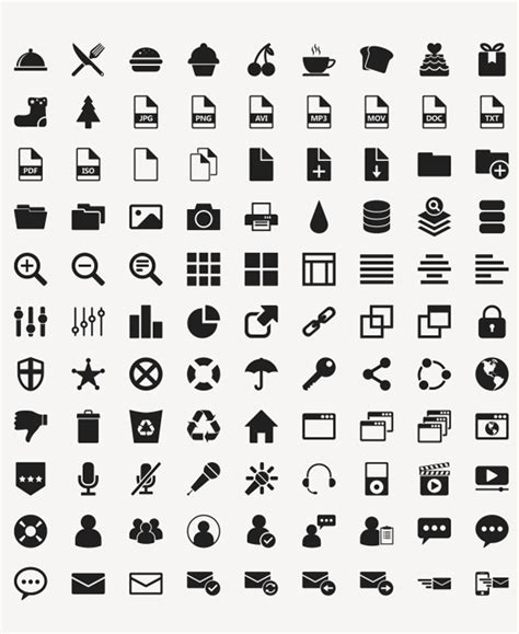 200  Free Flat Vector Icons Pack | Icons | Graphic Design Junction