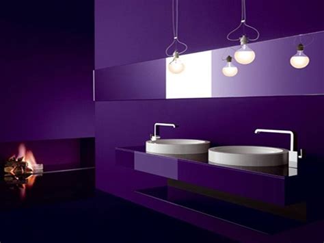 See more ideas about purple bathrooms, bathroom design, bathroom. Bathroom Shower Panel: Black Purple Bathroom Sink