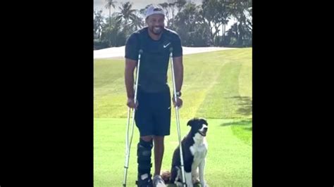 Tiger Woods Shares First Photo Since Car Accident Two Months Ago