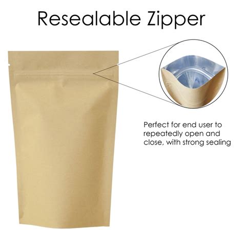 Buy Online 150g Kraft Paper Stand Up Pouchbag With Zip Lock Sp3