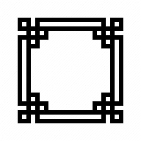 Border, chinese, decorative, frame, ornament, style icon - Download on
