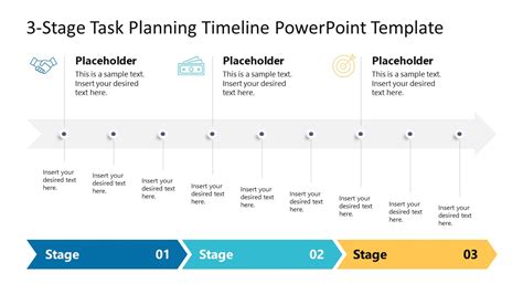 Stage Task Planning Timeline Template For Powerpoint Slidemodel