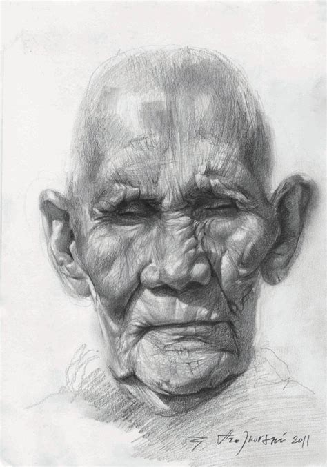 Old Man Drawing Skill