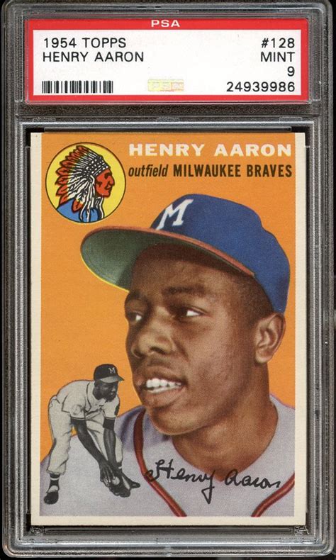 ✅ free delivery and free returns on ebay plus items! PSA 9 1954 Topps Hank Aaron Sells for $192,547