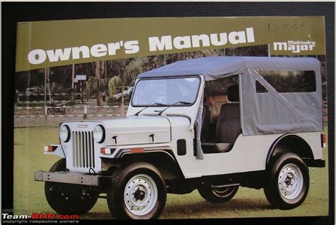 5.54 lakh and goes up to rs. Mahindra Major 4x4 Edit:Now Discontinued - Page 17 - Team-BHP