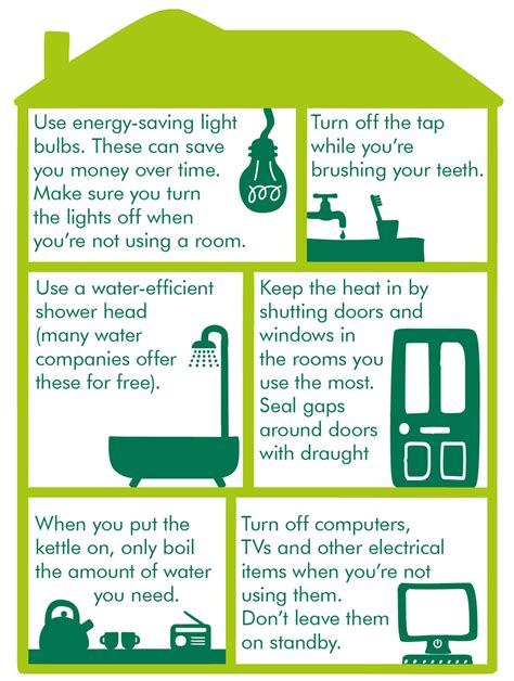This saves both water and electricity. Managing your energy costs - Macmillan Cancer Support