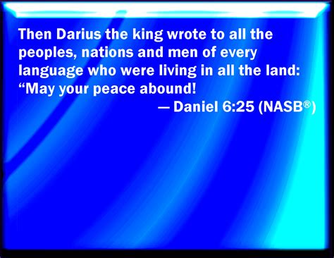 Daniel 625 Then King Darius Wrote To All People Nations And