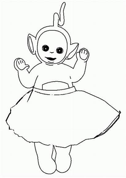 Teletubbies Coloring Pages Printable Dipsy Teletubby Colouring