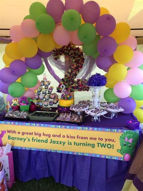 Barney Themed Party Decorations Barney Party Decorations Kids Party