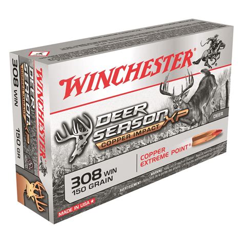 Winchester Deer Season Xp Copper Impact 308 Win Extreme Point Lead