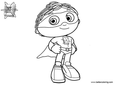 Why are coloring pages good for all ages? Super Why Coloring Pages Clip Art - Free Printable ...