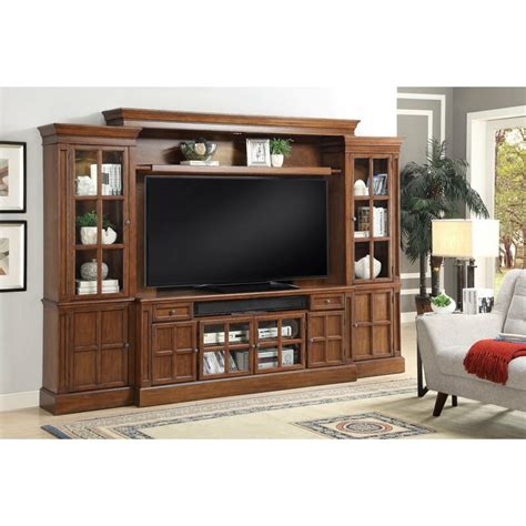 Fc Design Entertainment Center With Tv Stand 2 Pier Cabinets And