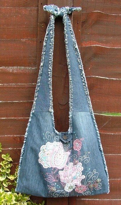 Ideas Sewing Projects Bags Old Jeans Diy In Blue Jean Purses