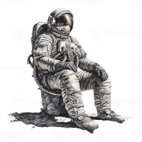 Astronaut Floating In Space Ai Generated 23529439 Png
