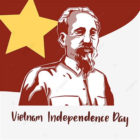 Ho Chi Minh Png Picture Red Vietnamese Independence Day Leader Ho Chi Minh Portrait Vietnam