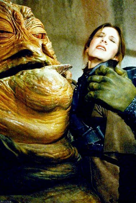 A Scene From Return Of The Jedi Of Jabba The Hutt And Princess Leia At Jabba S Palace After She