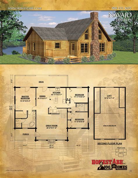 Traditional Log Cabin Floor Plans