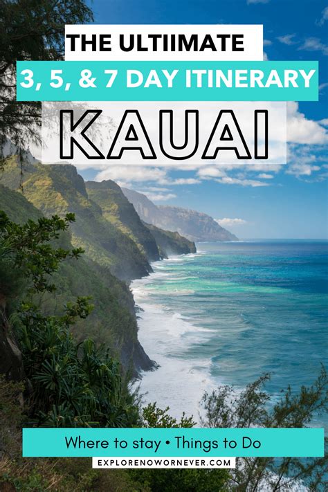 How To Spend 3 5 Or 7 Days In Kauai The Perfect Itinerary 2021 In