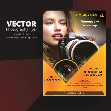 Download Vector Photography Flyer Coreldraw Design Download Free Cdr