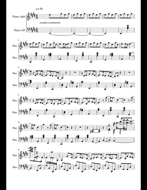 Where Is My Mind Maxence Cyrin Rinerion Sheet Music For Piano