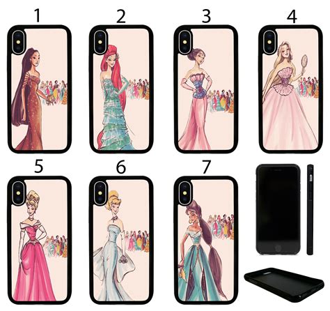 Disney Princess Silicone Phone Case Cover For Iphone 6 7 8 X Etsy