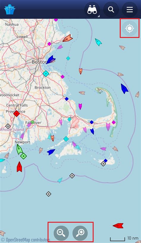 Interact With The Mobile App Live Map Marinetraffic Help