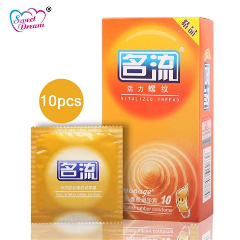 personage sex condoms 10 pcs lot vitalized thread latex condoms for men lubricated contraception