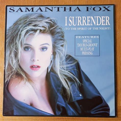 Samantha Fox I Surrender To The Spirit Of The Night Uk Foxyt