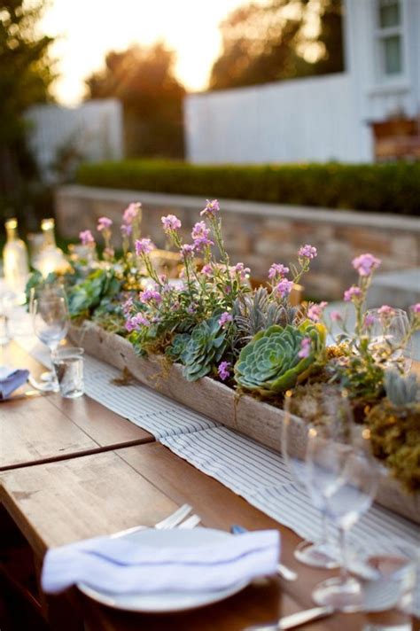 Get it as soon as wed, aug 18. long, low lying floral arrangement is perfect for a casual table ... | Succulent centerpieces ...