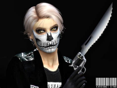 The Sims Resource Neon Skull Sfx Makeup