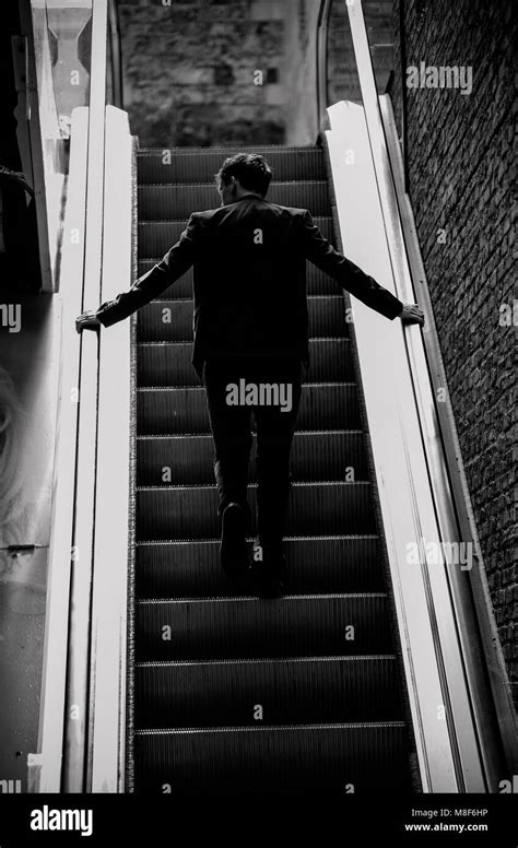 Man Climbing Stairs Hi Res Stock Photography And Images Alamy