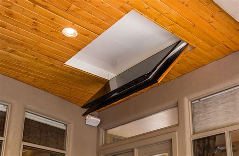 This exclusive bracket offers you a 6 5/8 inches of height flexibility. Motorized Ceiling Flip Down Tv Mount Uk | www ...