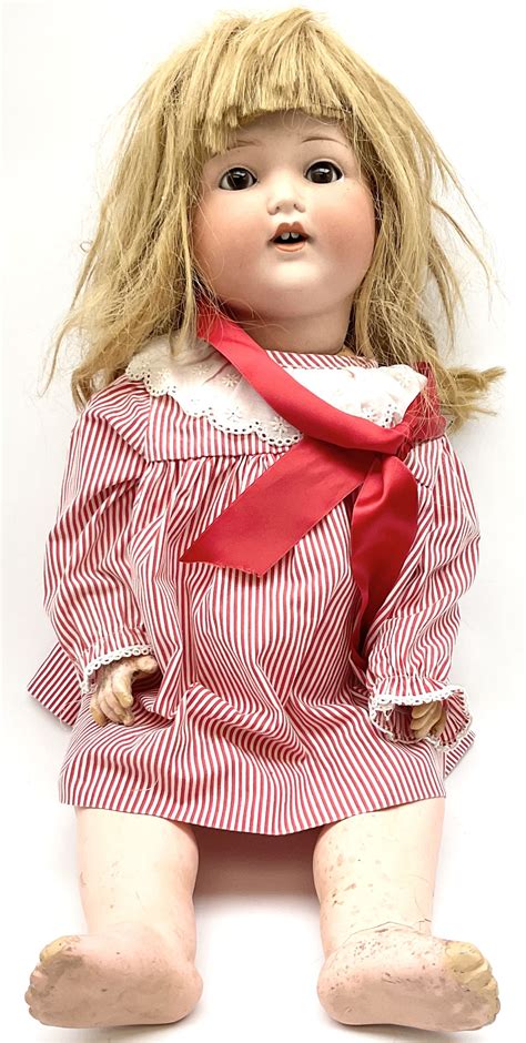 Armand Marseille Koppelsdorf Bisque Head Doll With Applied Hair