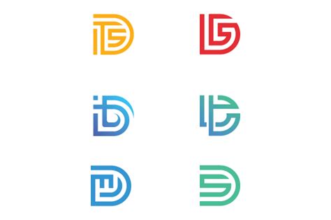 1 D Monogram Logo Design Designs And Graphics