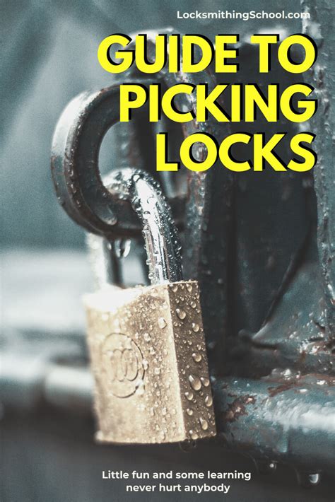 Lock Picking Locksmithing School