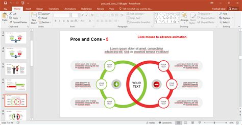 Pros And Cons Infographic Fppt