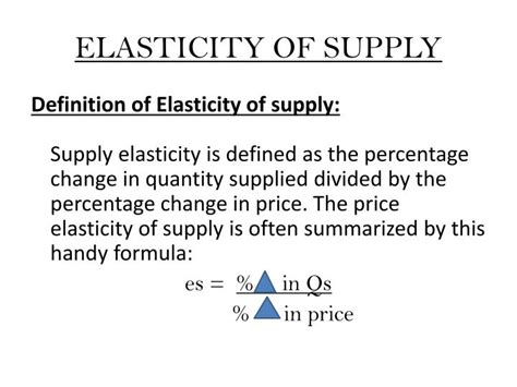 Price elasticity of supply investopedia. Types of ...