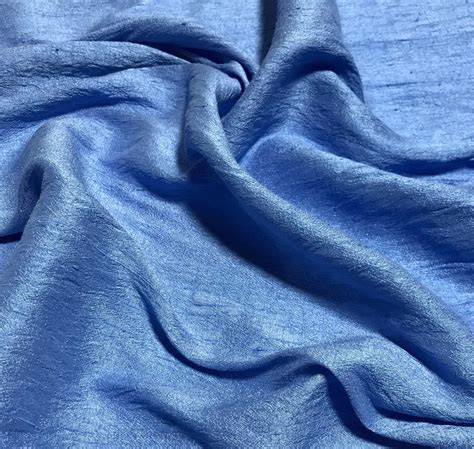 Hand Dyed Periwinkle Blue Silk Dupioni Fabric Etsy Dupioni