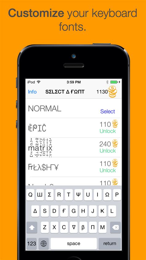 Whether you're texting a family member or emailing a friend, you can there are tons of font keyboard apps on the app store. App Shopper: Fonts For Keyboard (Utilities)