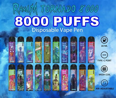 RandM Tornado 8000 Ecig 8000 Puffs Disposable Vape 420supplyonline