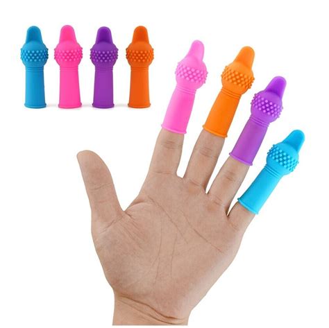 Finger Cot With Ribbed Anus Anal Clitoral G Spot Adult Sex Toys For