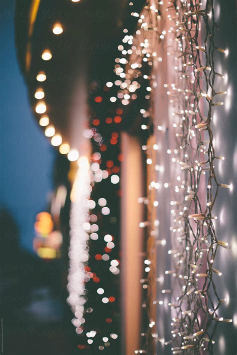 Download A perfect harmony of beauty and spirit - Christmas lights adorn the night. Wallpaper
