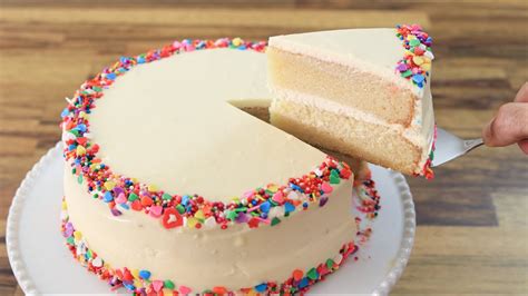 Classic Vanilla Cake Recipe How To Make Birthday Cake Youtube