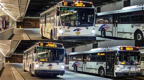 New Jersey Transit Nabi 41615 5259 5265 And 6029 On Routes 87 80