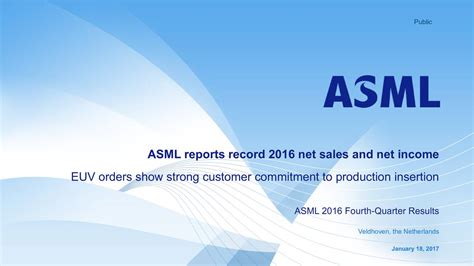 Asml investment & stock information. ASML Holding N.V. 2016 Q4 - Results - Earnings Call Slides ...