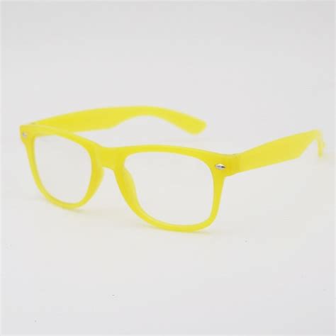 Gafas 3d Brillantes Con Montura De Color Amarillogafas De Sol De Niña