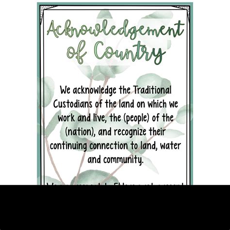 Land Acknowledgement Template