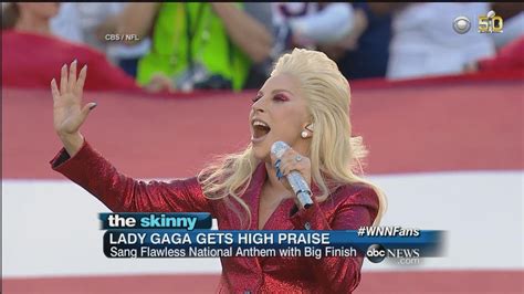 Replication tutorial of lady gaga's makeup worn during her 2015 super bowl 50 national anthem. Lady Gaga Sings the National Anthem at Super Bowl 50 | ABC ...